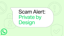 تنبيه الاحتيال, التشفير التام بين الطرفين, حماية مستخدمي WhatsApp